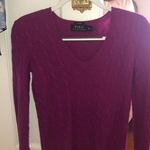 Cashmere Ralph Lauren cable knit sweater